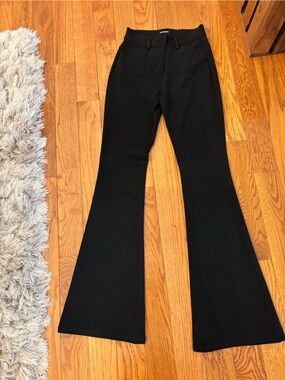 Express Black Stretch Flare Jeans